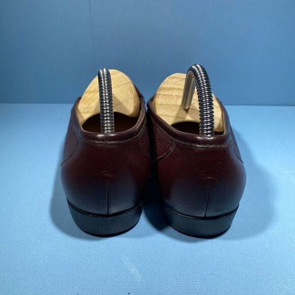 SAS Womens Simplify Brown Leather Moc Toe Slip On Loafers Comfort Shoes 7,5M - Picture 5 of 8